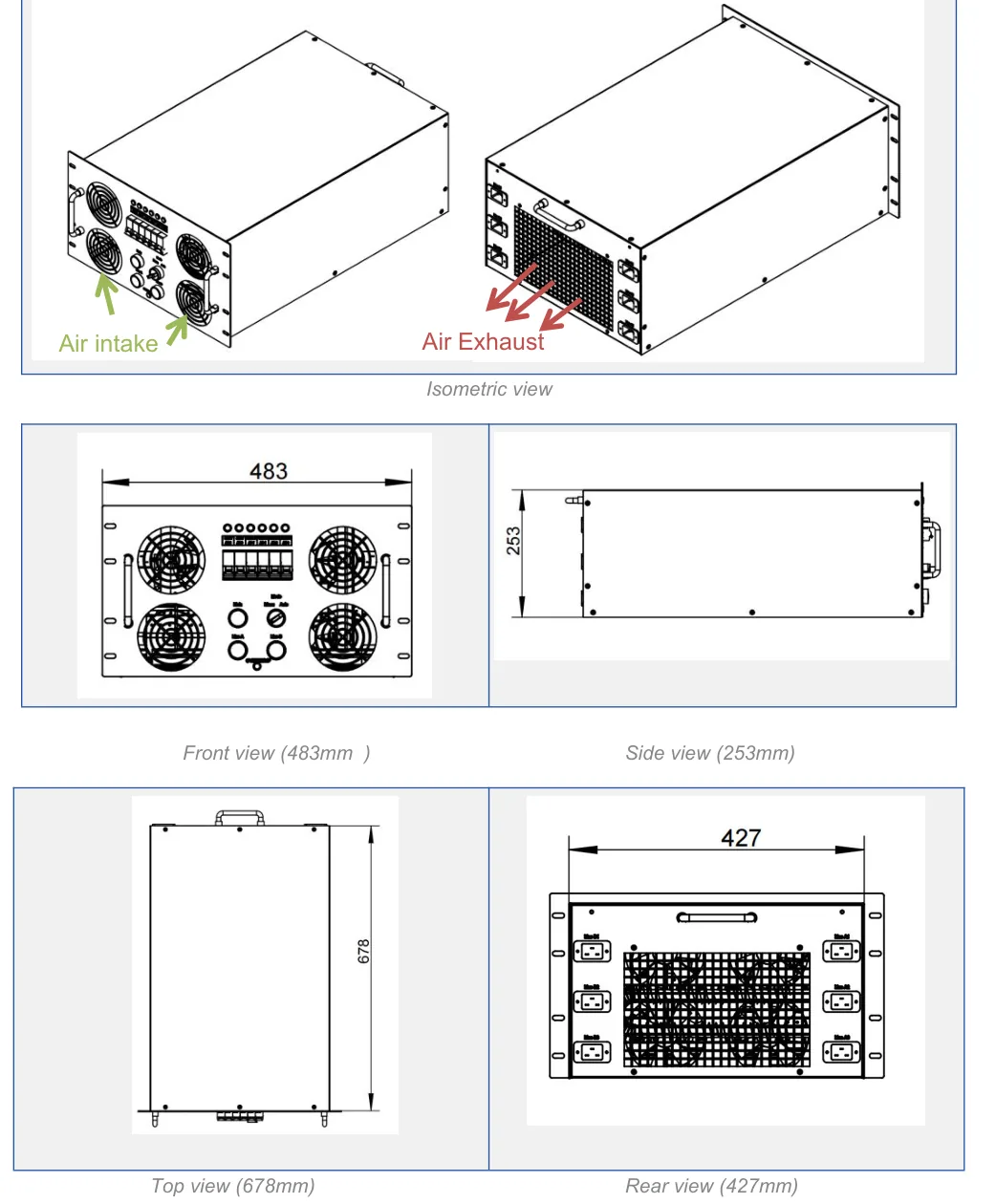Dimension drawing RM-7D